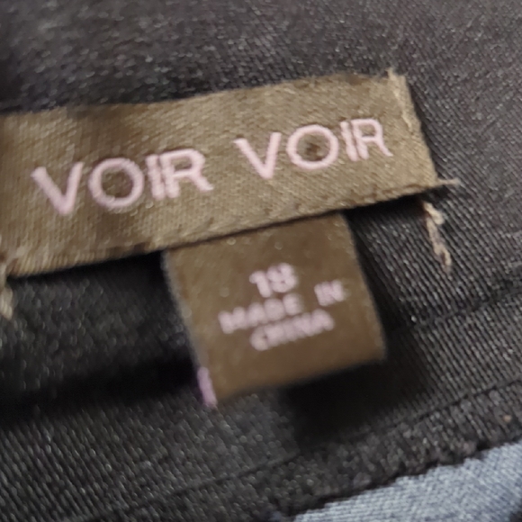 Voir Voir Black and White Geometric Sheath Dress size 18 - Picture 3 of 7